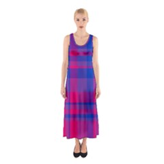 Bisexual Plaid Sleeveless Maxi Dress by NanaLeonti