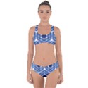 Indigo Hexagons Criss Cross Bikini Set View1