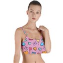 Candy Pattern Layered Top Bikini Top  View1