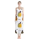 Pineapples Button Up Chiffon Maxi Dress View1