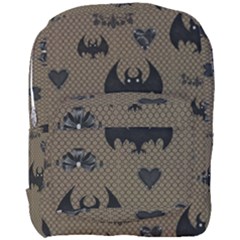 Cute Bat With Hearts Full Print Backpack by FantasyWorld7