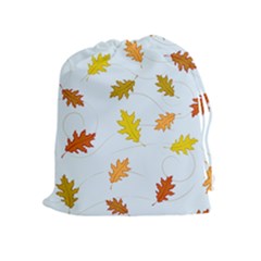 Every Leaf Drawstring Pouch (xl) by WensdaiAmbrose