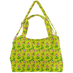 Carnation Pattern Yellow Double Compartment Shoulder Bag by snowwhitegirl