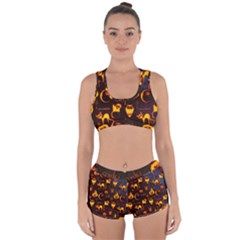 Funny Halloween Design Racerback Boyleg Bikini Set by FantasyWorld7