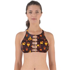 Funny Halloween Design Perfectly Cut Out Bikini Top by FantasyWorld7