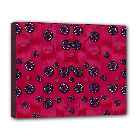 The Dark Moon Fell In Love With The Blood Moon Decorative Deluxe Canvas 20  X 16  (stretched) by pepitasart