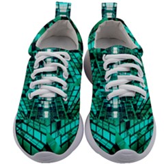 Texture Building Structure Pattern Kids Athletic Shoes by Vaneshart