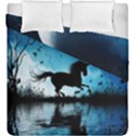 Wonderful Unicorn Silhouette In The Night Duvet Cover Double Side (King Size) View1