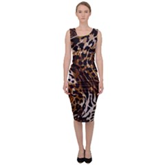 Cheetah By Traci K Sleeveless Pencil Dress by tracikcollection