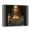 Salvator Mundi Leonardo DaVindi 1500 Jesus Christ Savior of the World Original Paint Most expensive in the world Deluxe Canvas 20  x 16  (Stretched) View1