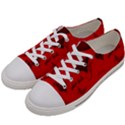 Wonderful Pattern Of Hearts Women s Low Top Canvas Sneakers View2