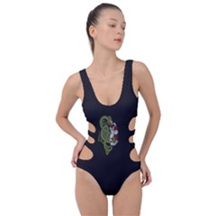 Pepe The Frog Rare Celtic Viking Norse Dragon Pattern Deus Vult Medieval Wojak Crusader Side Cut Out Swimsuit by snek