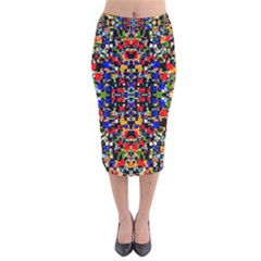 Ab 55 Velvet Midi Pencil Skirt by ArtworkByPatrick