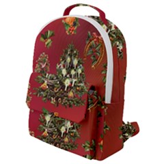 Wonderful Vintage Christmas Design Flap Pocket Backpack (small) by FantasyWorld7