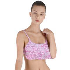 Coffee Pink Layered Top Bikini Top  by Amoreluxe