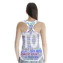 Human Trafficking In Blue Classic Logo Final Racer Back Sports Top View2