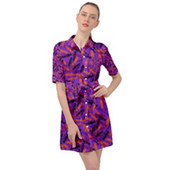 Halloween Candy Belted Shirt Dress by bloomingvinedesign