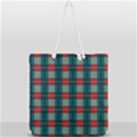 Pattern Texture Plaid Full Print Rope Handle Tote (Large) View2