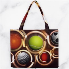 Sport Ball Tennis Golf Football Mini Tote Bag by HermanTelo