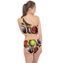 Sport Ball Tennis Golf Football Spliced Up Two Piece Swimsuit View2