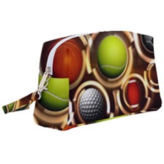 Sport Ball Tennis Golf Football Wristlet Pouch Bag (large) by HermanTelo