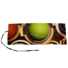 Sport Ball Tennis Golf Football Roll Up Canvas Pencil Holder (s) by HermanTelo