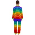 Rainbow Background Colorful Satin Long Sleeve Pyjamas Set View2