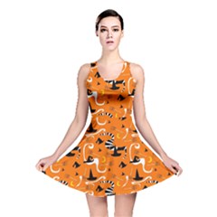 Witches Hats And Brooms Reversible Skater Dress by bloomingvinedesign