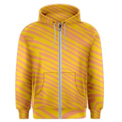 Pattern Texture Yellow Men s Zipper Hoodie by HermanTelo