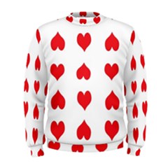 Heart Red Love Valentines Day Men s Sweatshirt by HermanTelo