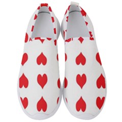 Heart Red Love Valentines Day Men s Slip On Sneakers by HermanTelo