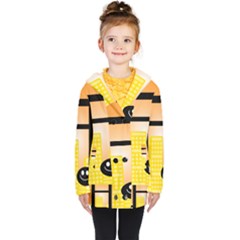 Abstract Anthropomorphic Art Kids  Double Breasted Button Coat by HermanTelo