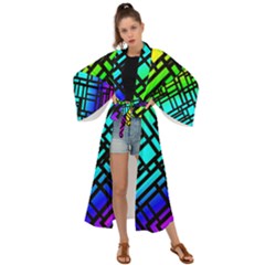 Background Texture Colour Maxi Kimono by HermanTelo