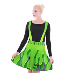 Slimed Suspender Skater Skirt by VeataAtticus