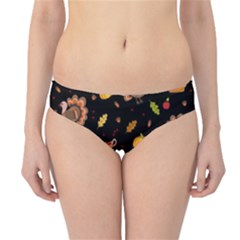 Thanksgiving Turkey Pattern Hipster Bikini Bottoms by Valentinaart