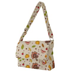 Thanksgiving Turkey Pattern Full Print Messenger Bag (s) by Valentinaart