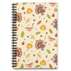 Thanksgiving Turkey Pattern 5 5  X 8 5  Notebook by Valentinaart