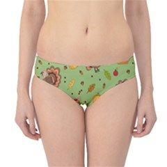 Thanksgiving Turkey Pattern Hipster Bikini Bottoms by Valentinaart