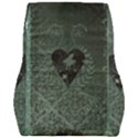 Elegant Heart With Piano And Clef On Damask Background Car Seat Back Cushion  View2