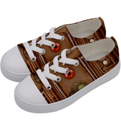 Steampunk Design Kids  Low Top Canvas Sneakers by FantasyWorld7