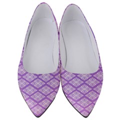 Pattern Texture Geometric Purple Women s Low Heels by Mariart