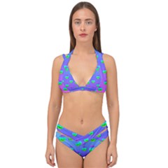 Rainbow Cats Double Strap Halter Bikini Set by pepitasart