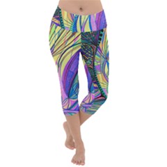 Happpy (4) Lightweight Velour Capri Yoga Leggings by nicholakarma