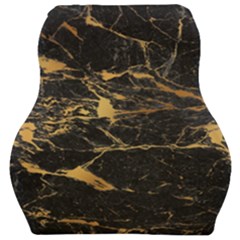 Black Marble Texture With Gold Veins Floor Background Print Luxuous Real Marble Car Seat Velour Cushion  by genx