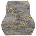 Marble neon retro light gray with gold yellow veins texture floor background retro neon 80s style neon colors print luxuous real marble Car Seat Back Cushion  View1