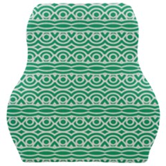 Pattern Green Car Seat Velour Cushion  by Mariart