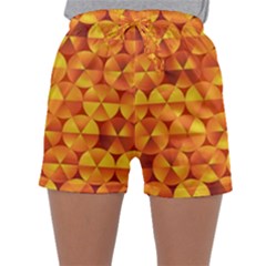 Background Triangle Circle Abstract Sleepwear Shorts by HermanTelo