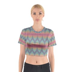 Pattern Background Texture Colorful Cotton Crop Top by HermanTelo