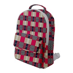 Background Texture Plaid Red Flap Pocket Backpack (large) by HermanTelo