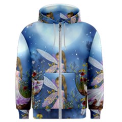 Little Fairy In The Night Men s Zipper Hoodie by FantasyWorld7